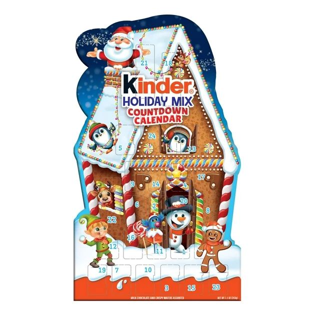 Kinder Holiday, Chocolatey Candy, 2023 Advent Calendar, Individually Wrapped, 24 Count | Walmart (US)