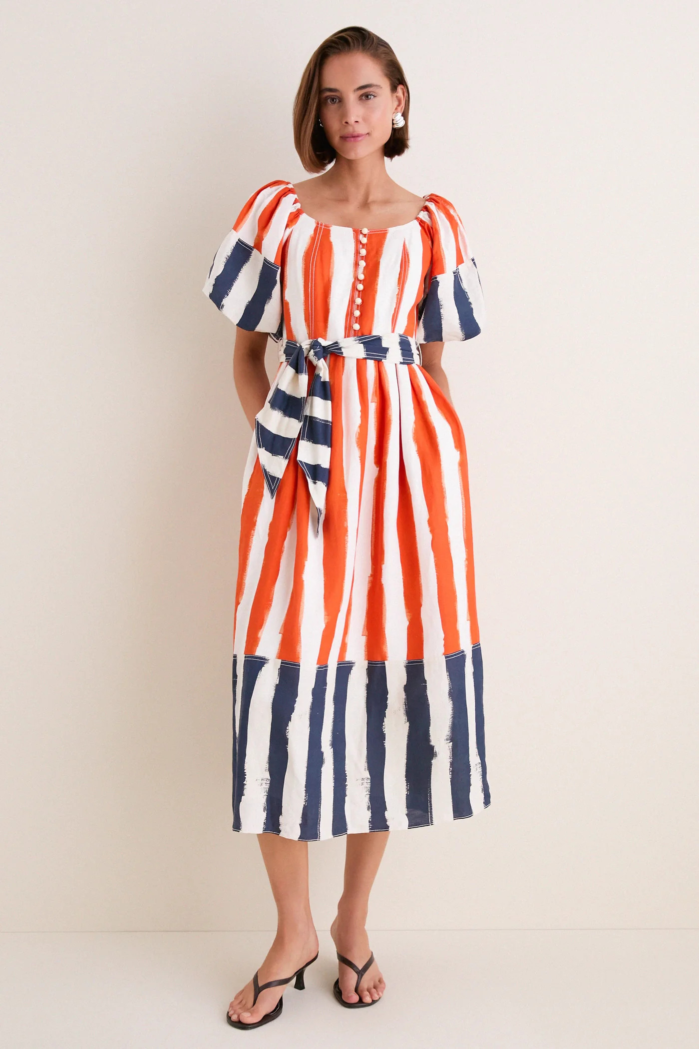 Lighthouse Stripe Red Lucy Dress | Tuckernuck (US)
