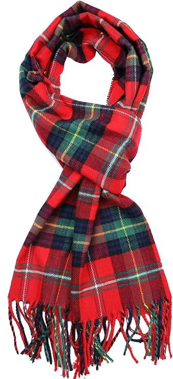 Achillea Soft & Warm Tartan Plaid Checked Cashmere Feel Winter Scarf Unisex | Amazon (US)