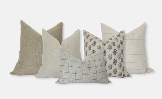 Neutral Pillow Combinations Beige Cream Pillow Covers | Etsy | Etsy (US)