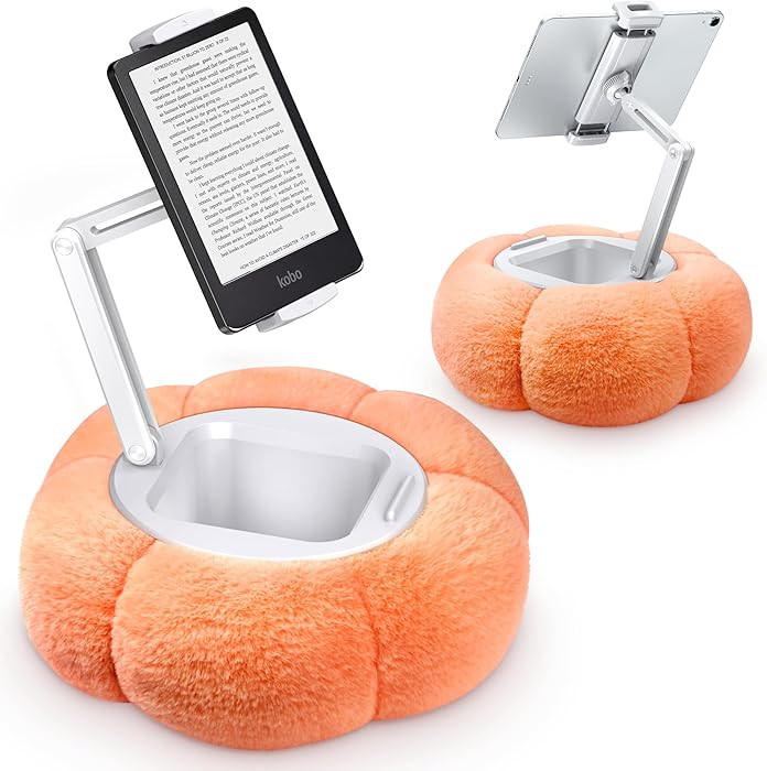 CreaDream Pumpkin Tablet Pillow Stand Holder for Kindle iPad, Adjustable Phone Pillow Stand for L... | Amazon (US)