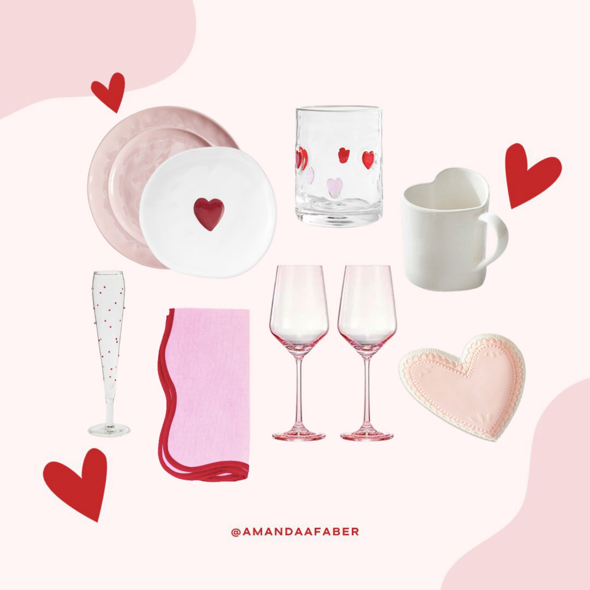 Valentine’s Day table top items. Perfect for a pretty table for date night in! 

#LTKSeasonal #LTKparties #LTKhome
