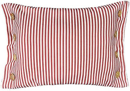 KINGROSE Red Stripes Buttons Linen Decorative Accent Throw Pillow Cases Cushions Covers for Sofa ... | Amazon (US)