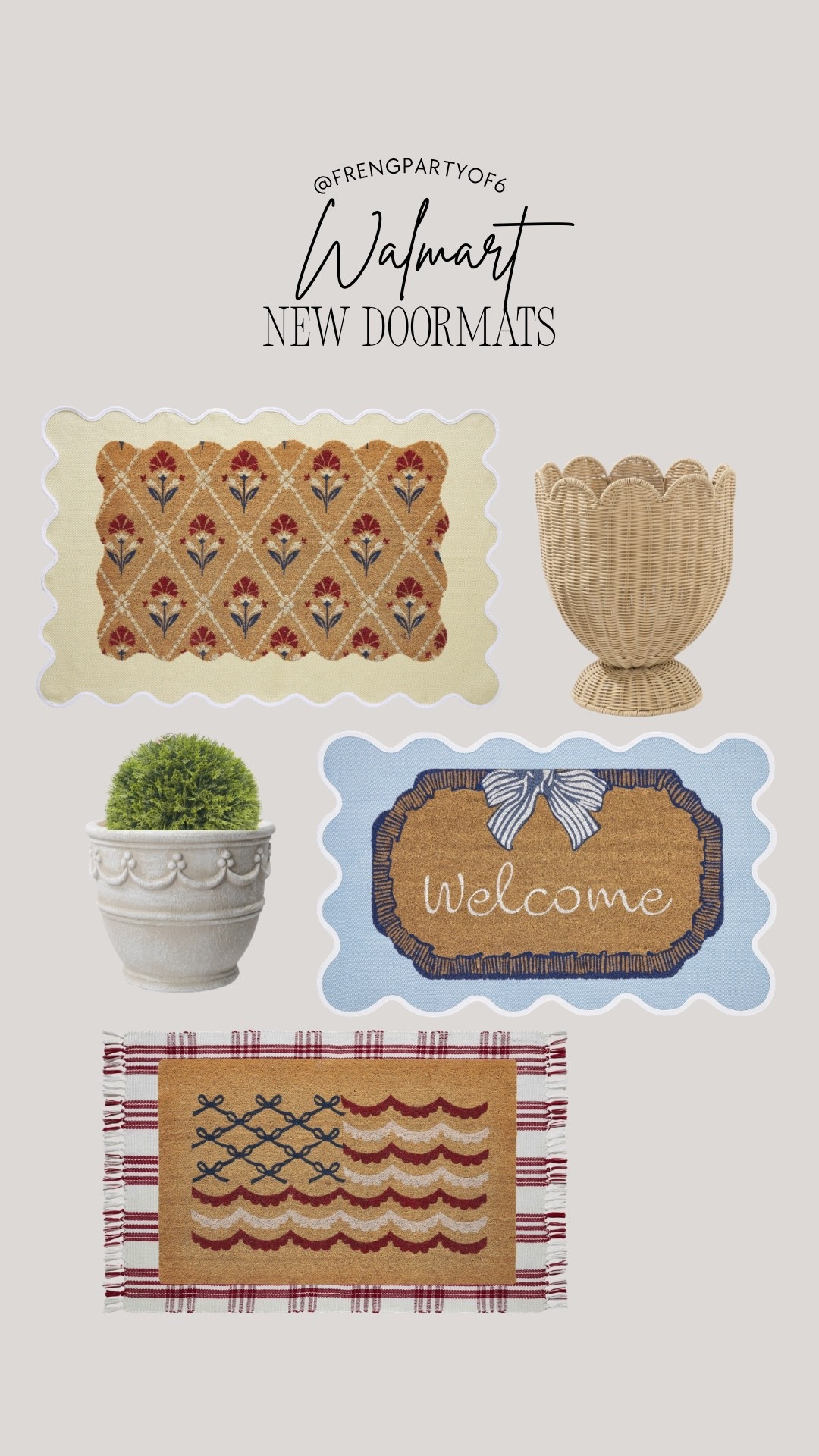 New doormat at Walmart, I love these for spring in the summer. These always sell out fast, but they are in stock right now!

#LTKSeasonal #LTKHome