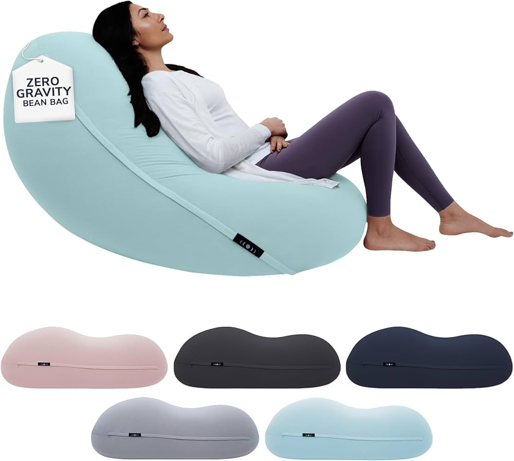 Moon Pod Bean Bag Chairs for Adults - 12LB Giant Bean Bag for Back Support w/Micro-Bead Filling f... | Amazon (US)