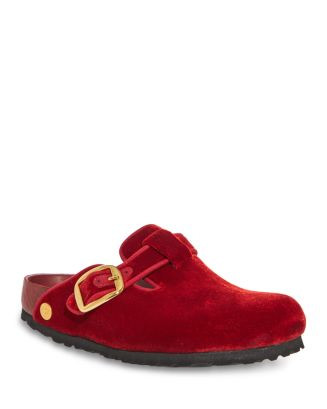 Birkenstock Women's Boston Big Buckle Velvet Exquisite Clogs - Exclusive  | Bloomingdale's Birken... | Bloomingdale's (US)