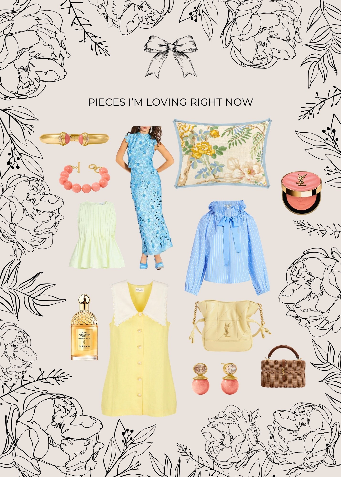 A mix of affordable and splurge worthy pieces I’m loving right now! 🌼 💙