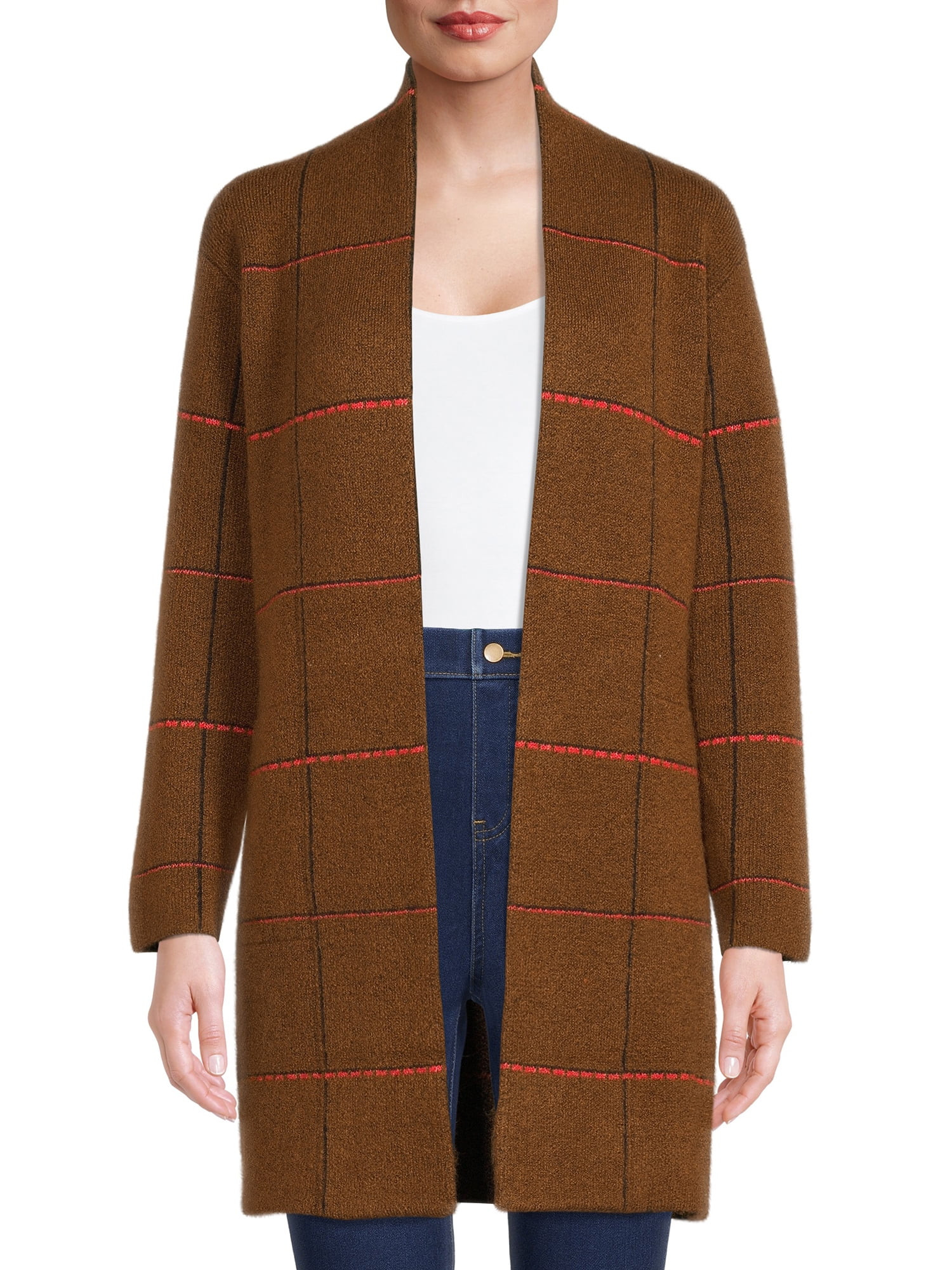 Time and Tru Women's Open Front Cardigan | Walmart (US)