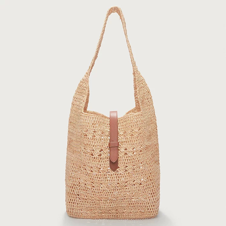 The White Company Raffia Stripe Weave Tote Bag, Natural, Size: One Size | The White Company UK & ROW