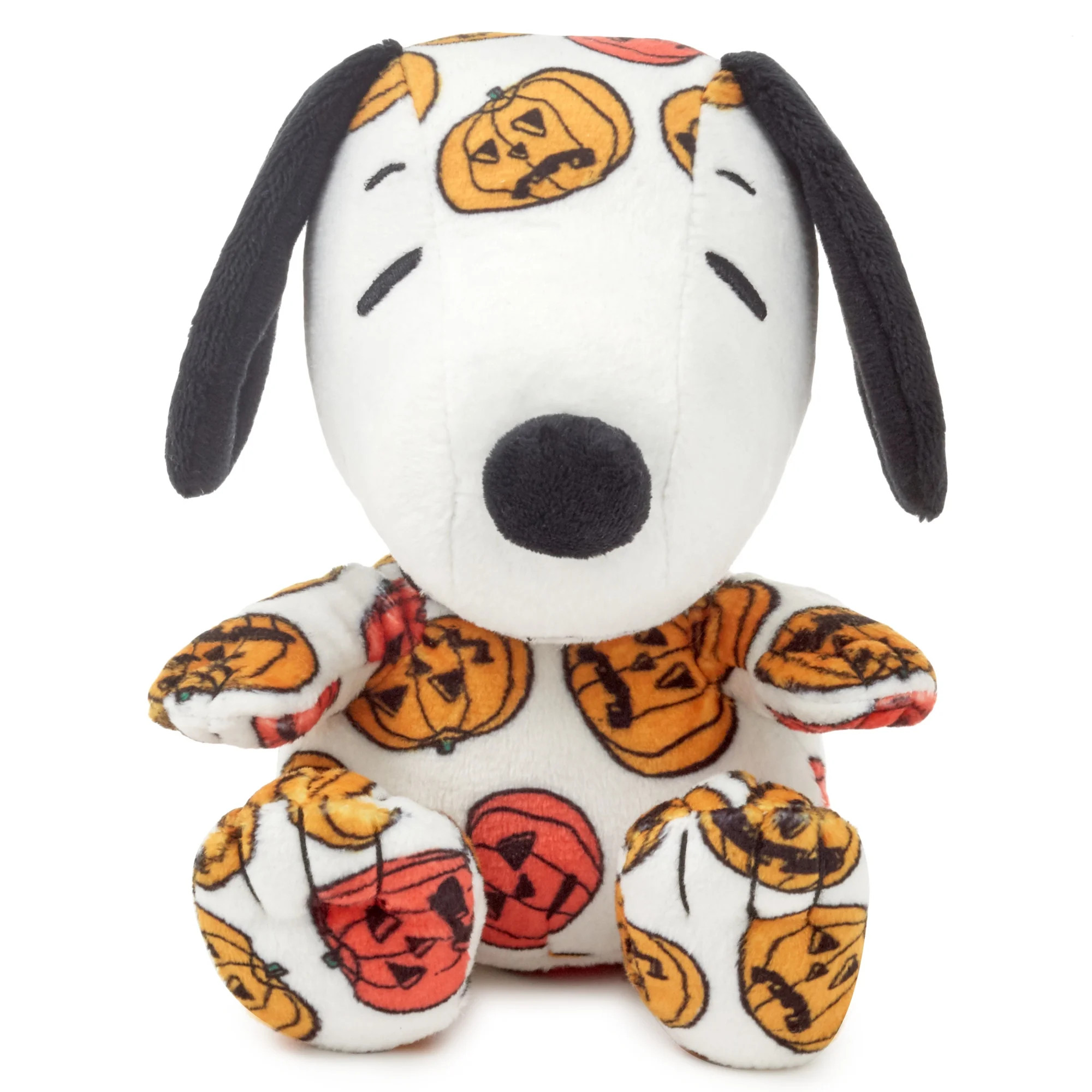 Hallmark Peanuts Halloween Plush (Jack-o'-Lantern Floppy Snoopy), 6" | Walmart (US)