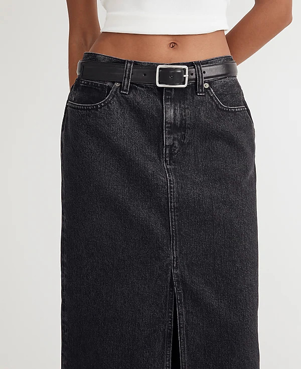 Denim Mid-Rise Maxi Skirt in Lunar Wash | Madewell