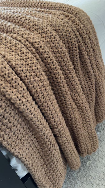 The coziest knit blanket…I have this one in 3 colors! 🫣 This is the Casaluna chunky knit blanket in warm brown! 

#LTKSeasonal #LTKVideo #LTKhome