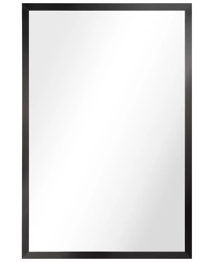 Empire Art Direct Contempo Brushed Stainless Steel Rectangular Wall Mirror, 24 | Macys (US)