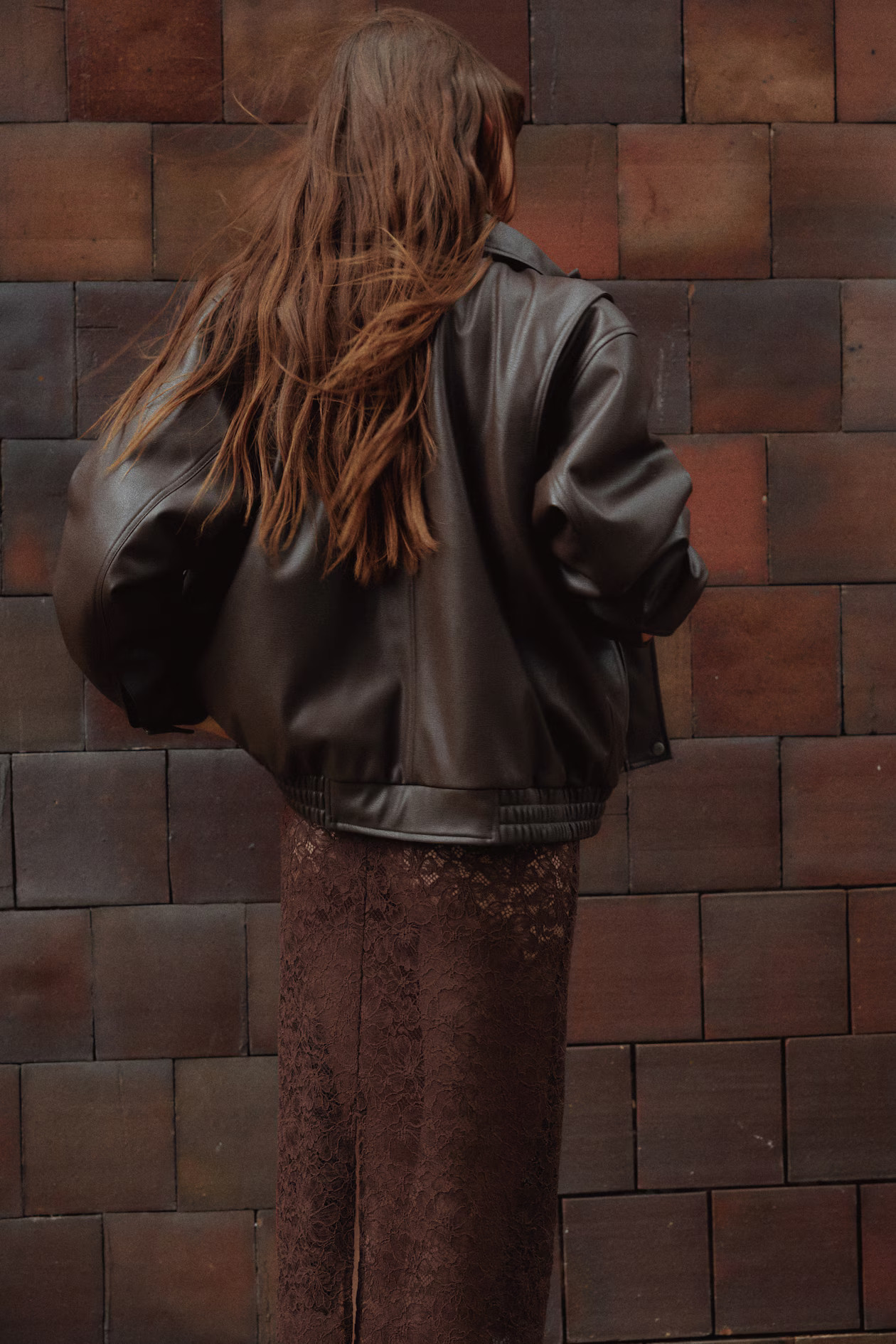 Lace Pencil Skirt - Dark brown - Ladies | H&M US | H&M (US + CA)