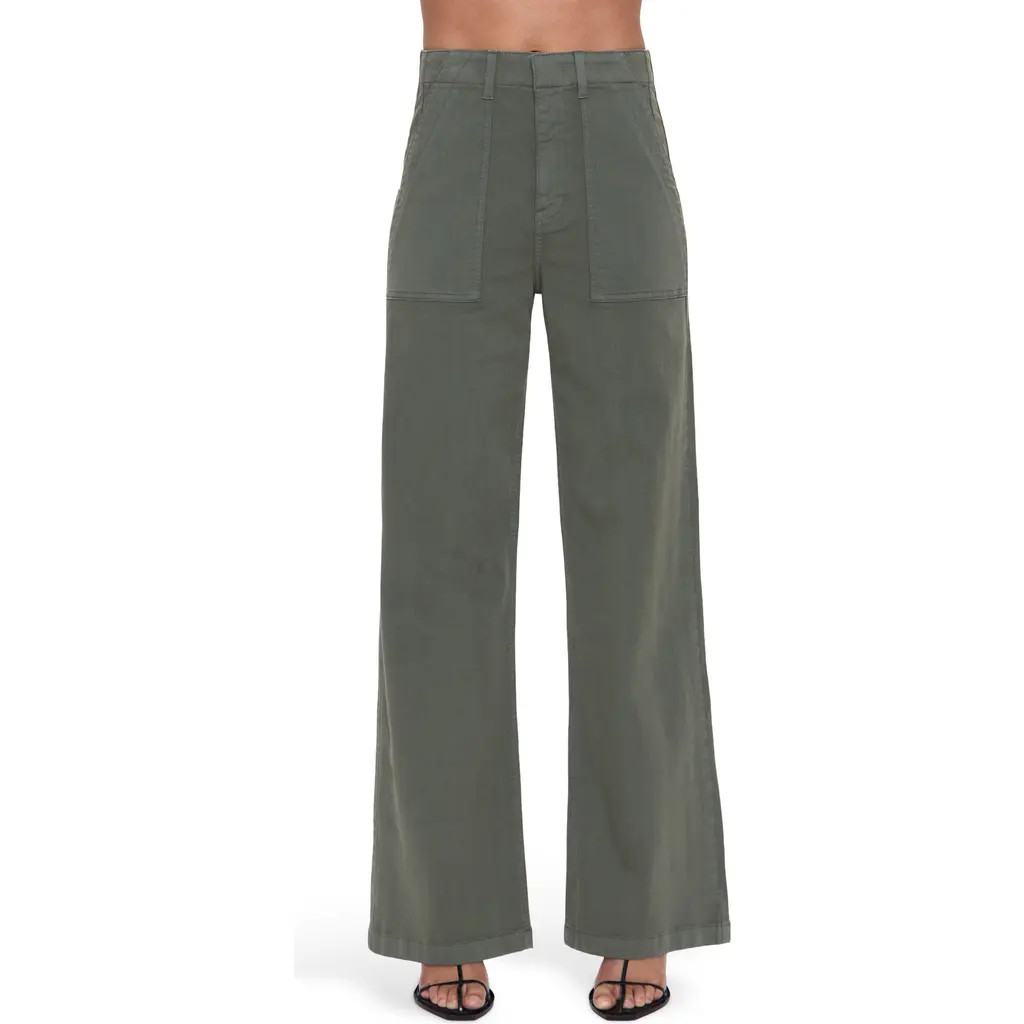 Pistola Nicole Stretch Cotton Wide Leg Pants in Cypress at Nordstrom Rack, Size 25 | Nordstrom Rack