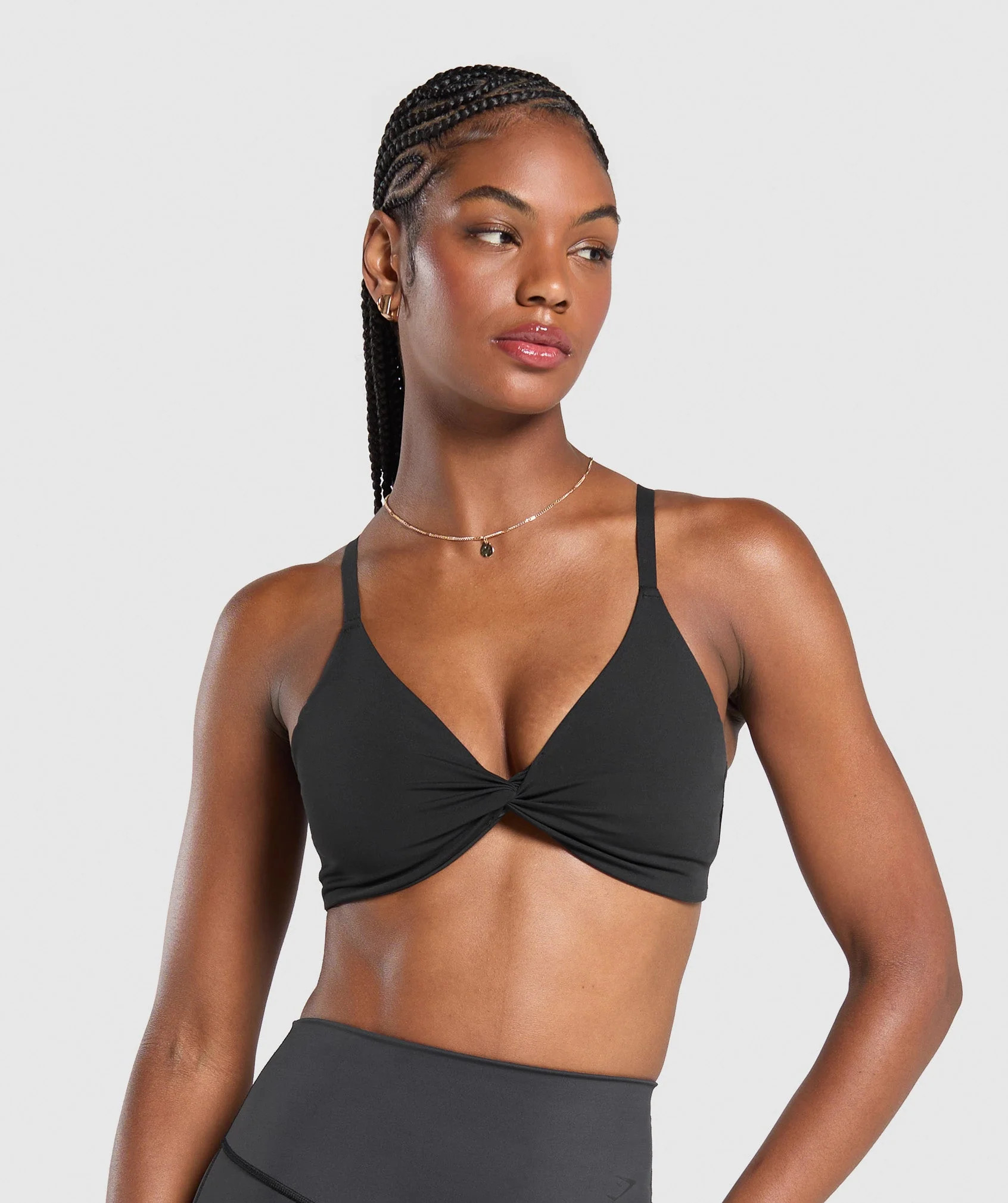Gymshark Twist Front Bralette - Black | Gymshark US