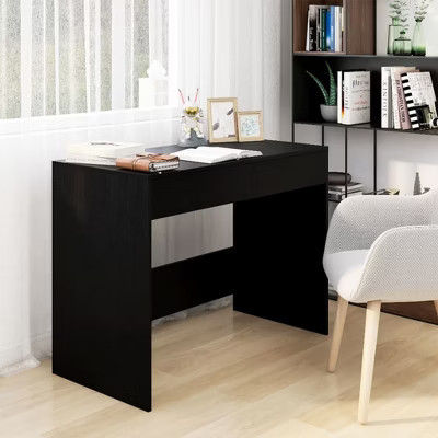 Desk Black Engineered wood 39.8 x 19.7 x 30.1 in Desk | Target