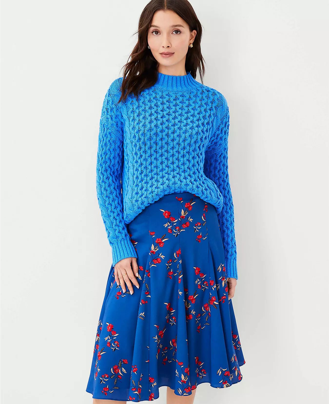 Honeycomb Cable Sweater | Ann Taylor (US)