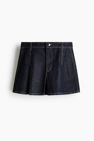 H & M - Pleated Denim Skirt - Blue | H&M (US + CA)
