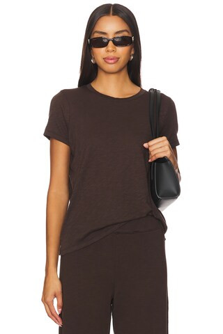 Goldie Short Sleeve Boy Tee in Coffee from Revolve.com | Revolve Clothing (Global)