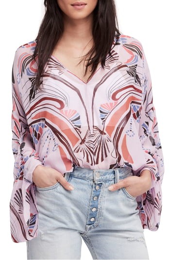 Women's Free People Beneath The Sea Top, Size X-Small - Purple | Nordstrom