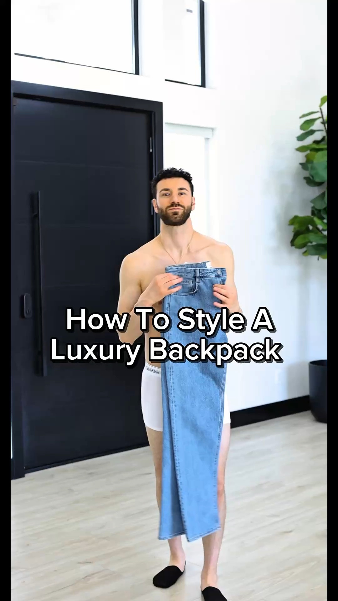 A luxury backpack adds another level of style when stepping out 

