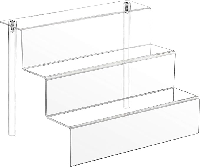 YestBuy Clear Acrylic Risers Display Stand for Pop Figure, 3 Tier Cupcake Stand, Dessert Display ... | Amazon (US)