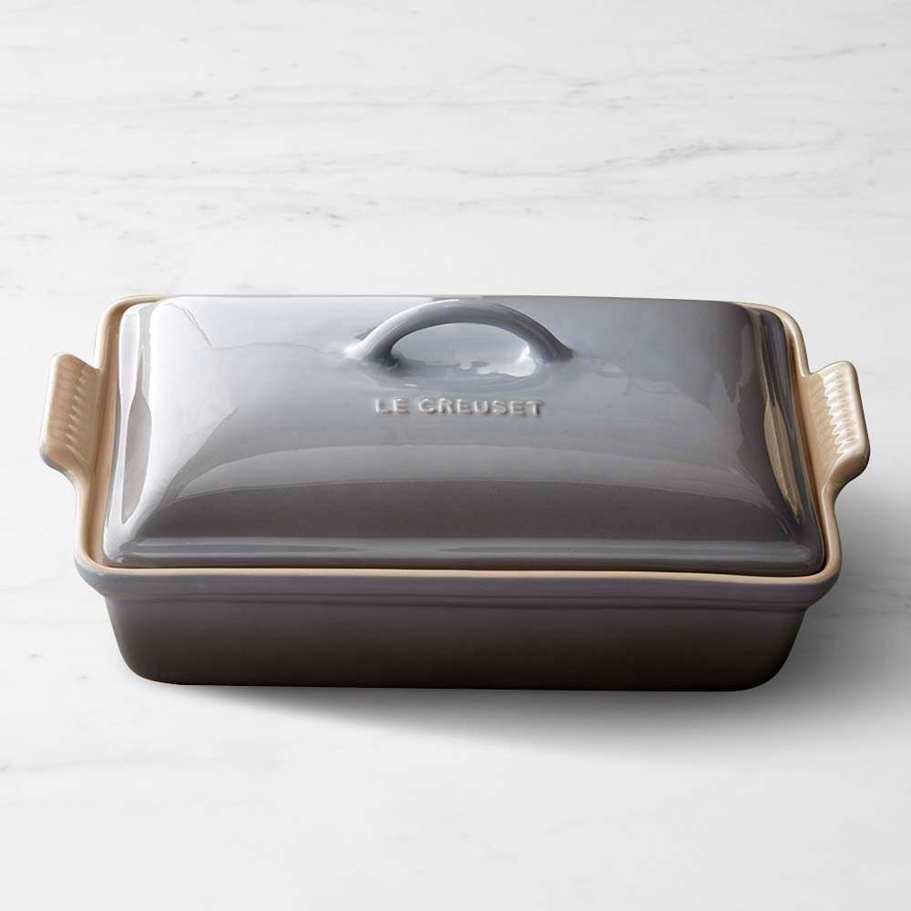 Le Creuset Heritage Stoneware Rectangular Covered Casserole, 4-Qt. | Williams-Sonoma