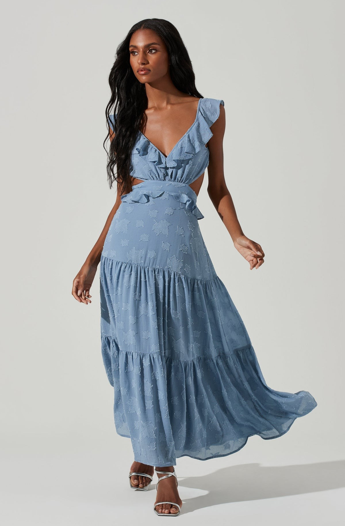 Cut Out Flutter Maxi Dress | ASTR The Label (US)