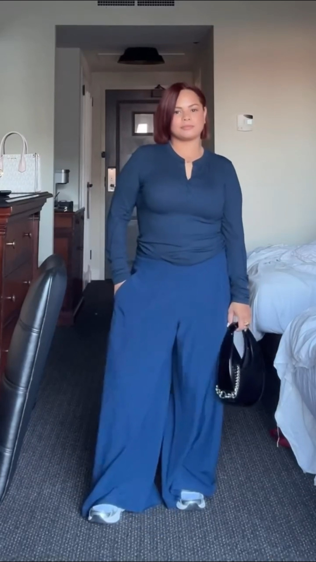 Duhh @lululemon 🫶🏼😚
Wearing m top xl pants 
6am call times call for comfort and chic. 

Sneakers: @asics via @jdsportsus 
Bag @staud.clothing

#LTKActive #LTKStyleTip #LTKMidsize