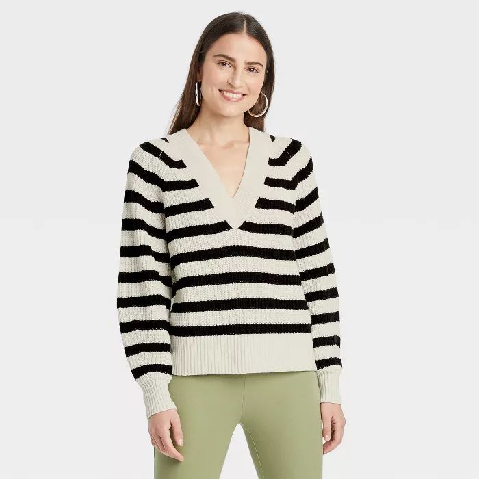 Women's V-Neck Pullover Sweater - A New Day™ | Target