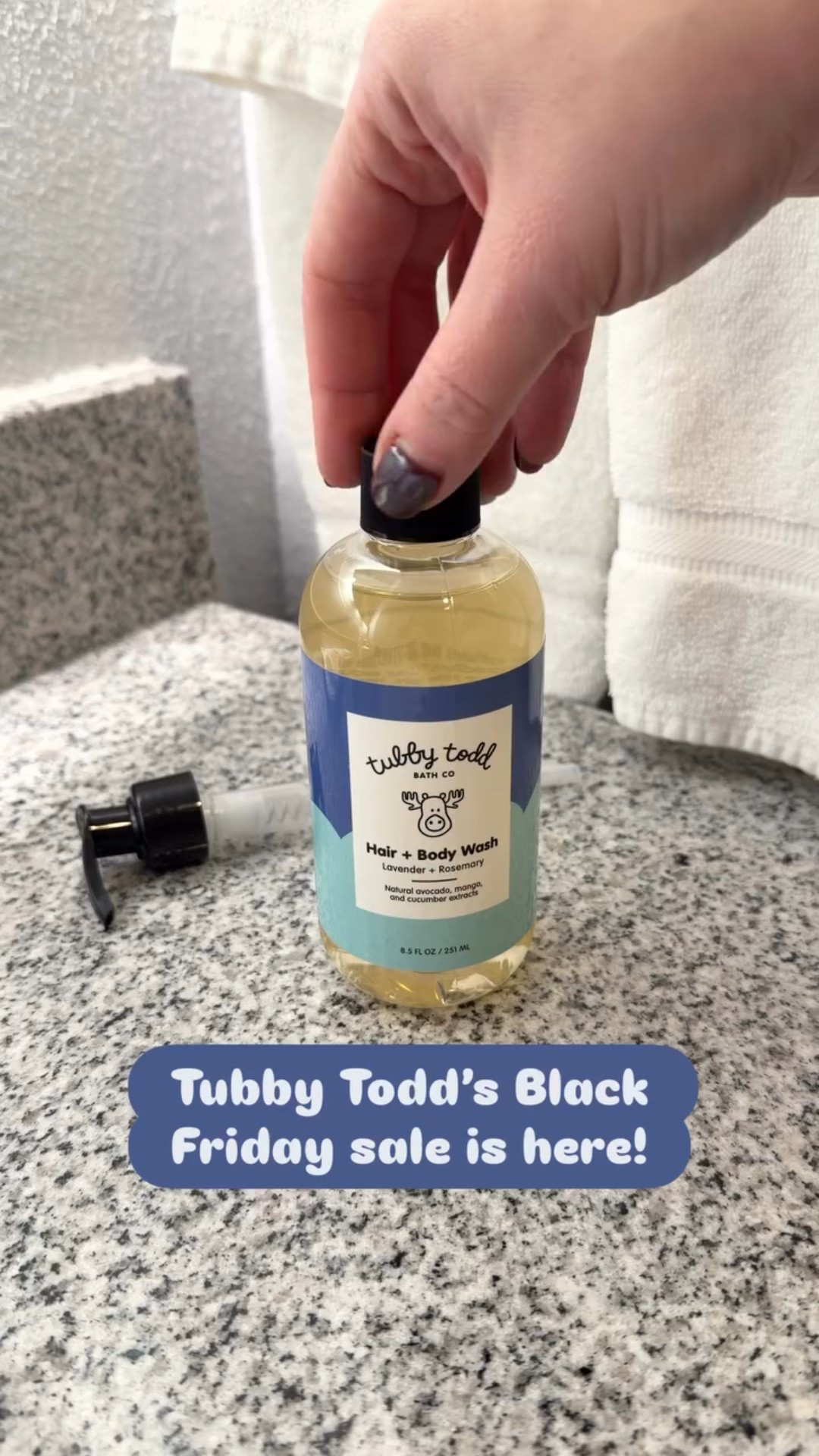 @tubbytodd lovers - it’s happening! 🫧✨
Their Black Friday Sale is 20% off site-wide and no code is needed, just click my link to apply it automatically!
Sale ends 12/1 at midnight PST, and yes… Bubble Rewards still stack on top! Stock up on shampoo, body wash, all the bath-time faves before they’re gone! 🛁💛 

#TubbyTodd
#BabyBathTime
#MomLifeEssentials