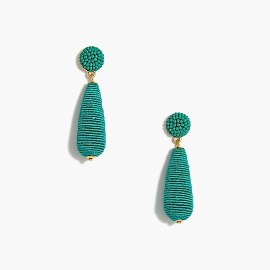 Beaded teardrop earrings | J.Crew Factory