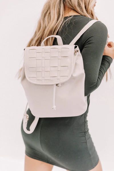 Ivory Snack Dealer Backpack | Lane 201 Boutique