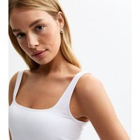 Women's White Square Neck Vest Top New Look | New Look (UK)