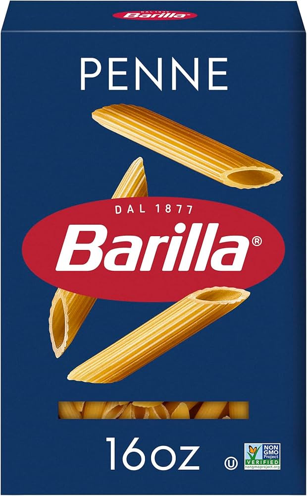 Barilla Penne Pasta, 16 oz. Box - Non-GMO, Made with Durum Wheat Semolina - Kosher Certified | Amazon (US)