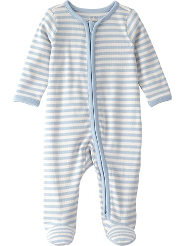 Little Planet by Carter's Neutral Sleep and Play made with Organic Cotton, Blue Stripes, 6M | Amazon (US)