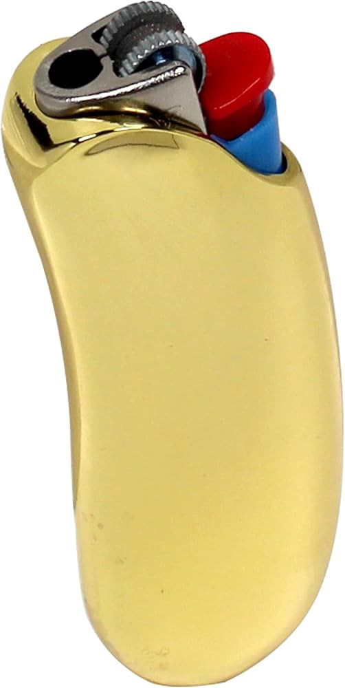 Portable Banana Shape Metal Lighter Case Cover Holder Sleeve Pouches Grasps Comfort for BIC Mini ... | Amazon (US)