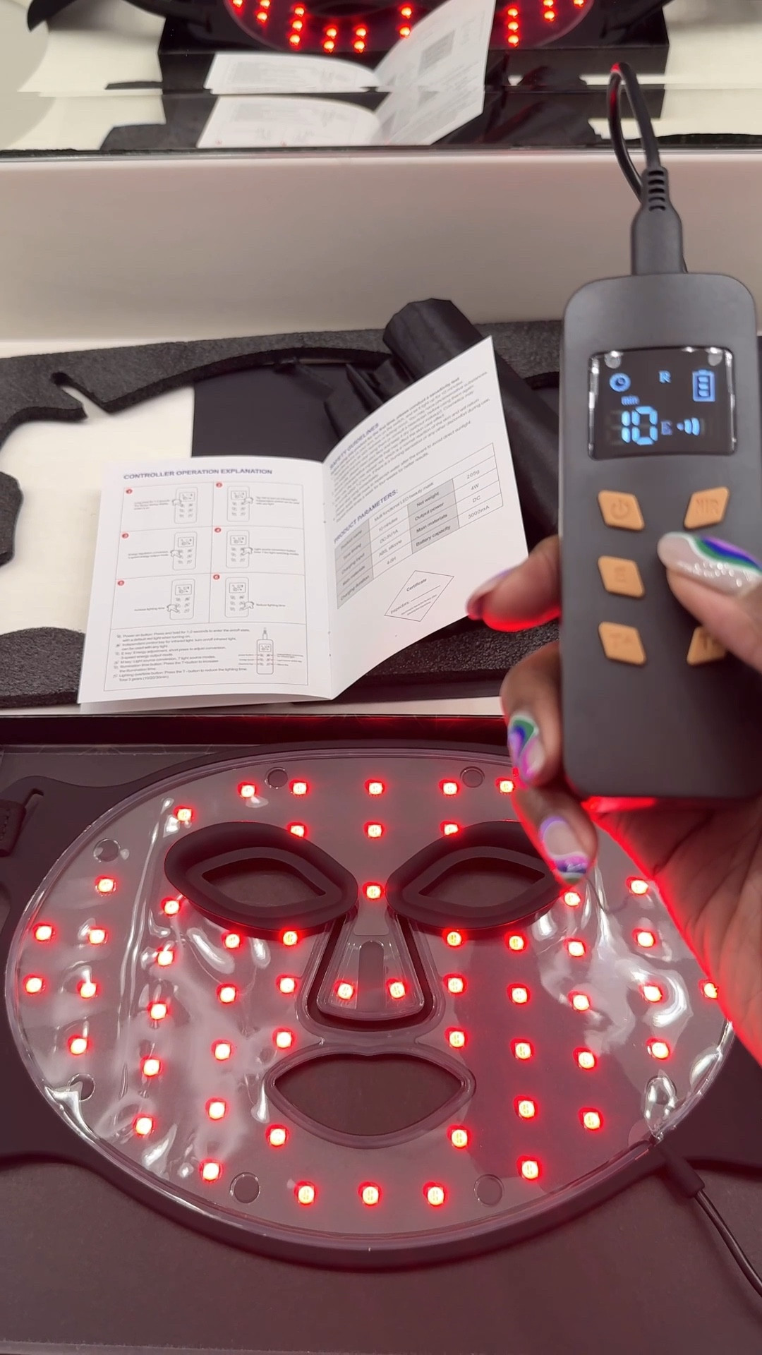 Red Light Therapy Mask great for anti-aging, skin smoothing, anti-acne, oil control and so much more to rejuvenate your skin. It’s a flexible, portable silicone mask with 8 color light therapies  


#LTKselfcare #LTKmorningroutine #LTKBeauty