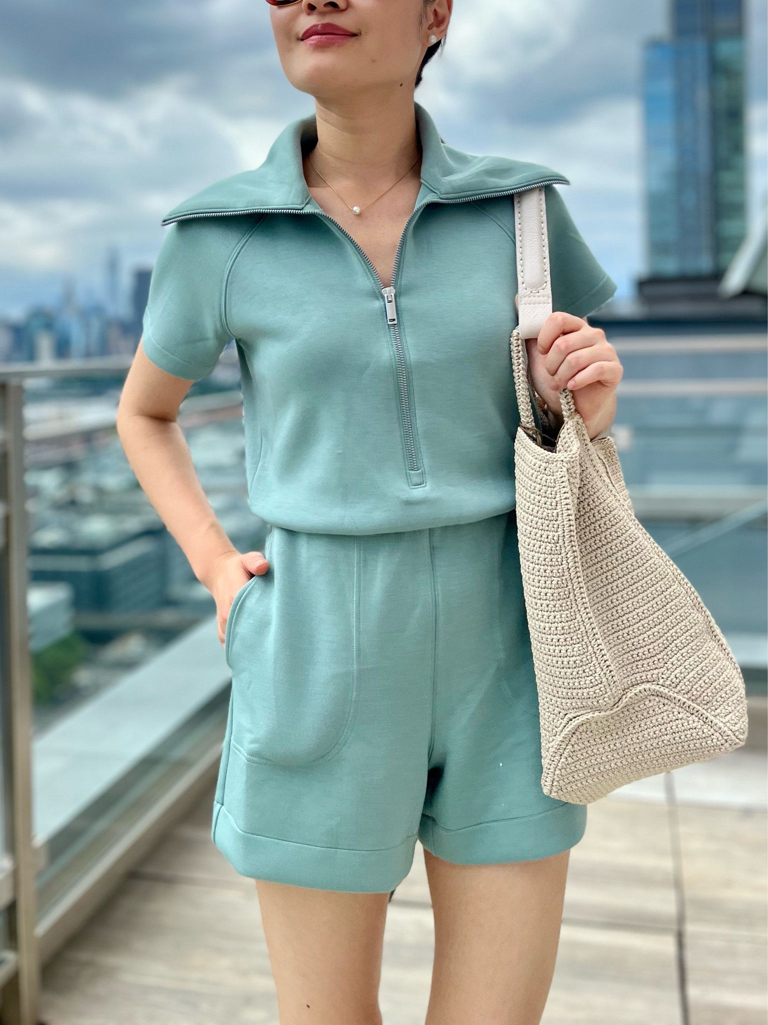 Spanx AirEssentials romper - size XS. On sale and super easy to take on / off, comes with pockets. 

#LTKFindsUnder100 #LTKActive #LTKTravel