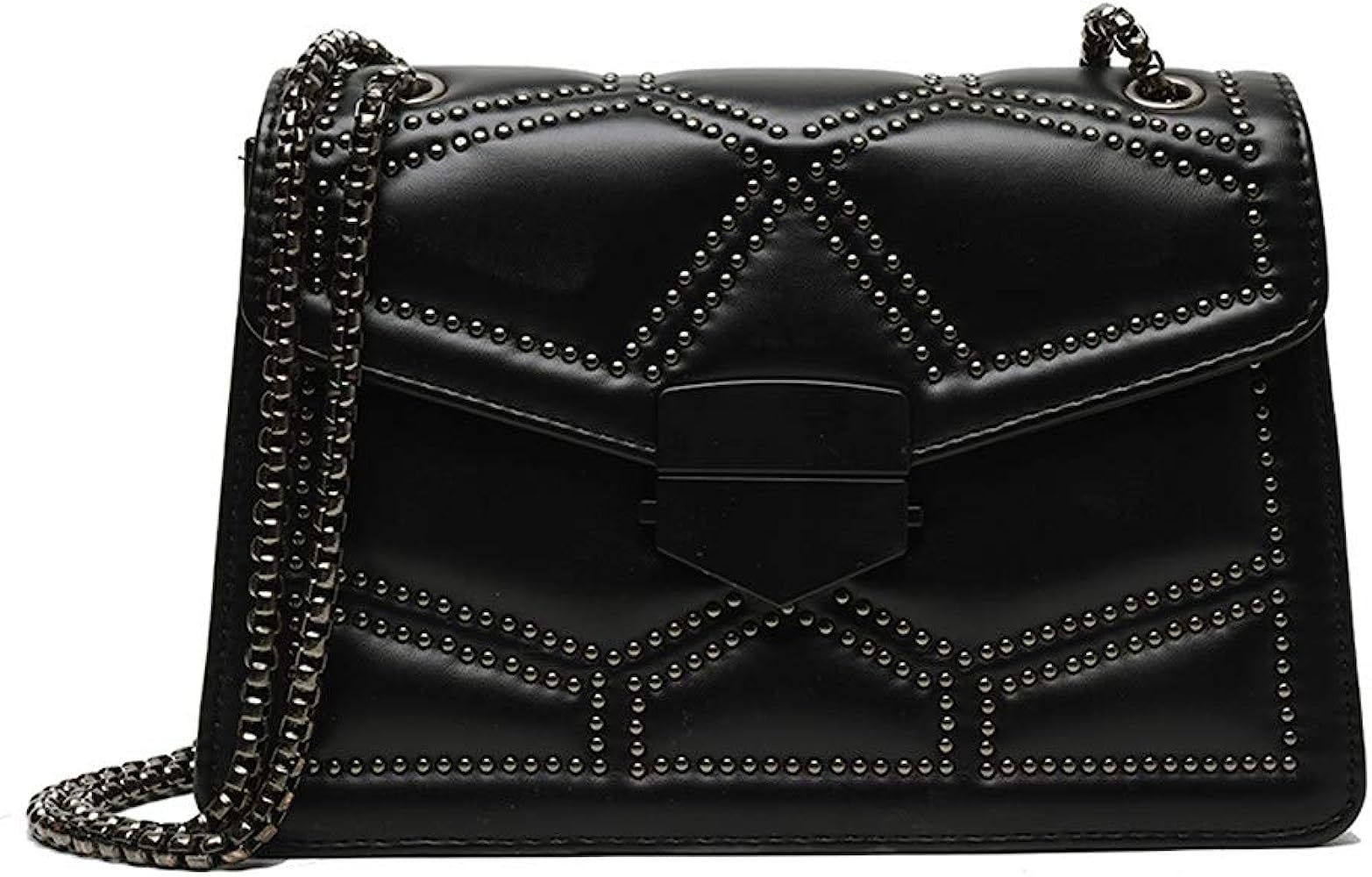 Rivets Chain Small Shoulder Crossbody Messenger Bags for Women Purse and Handbags | Amazon (US)