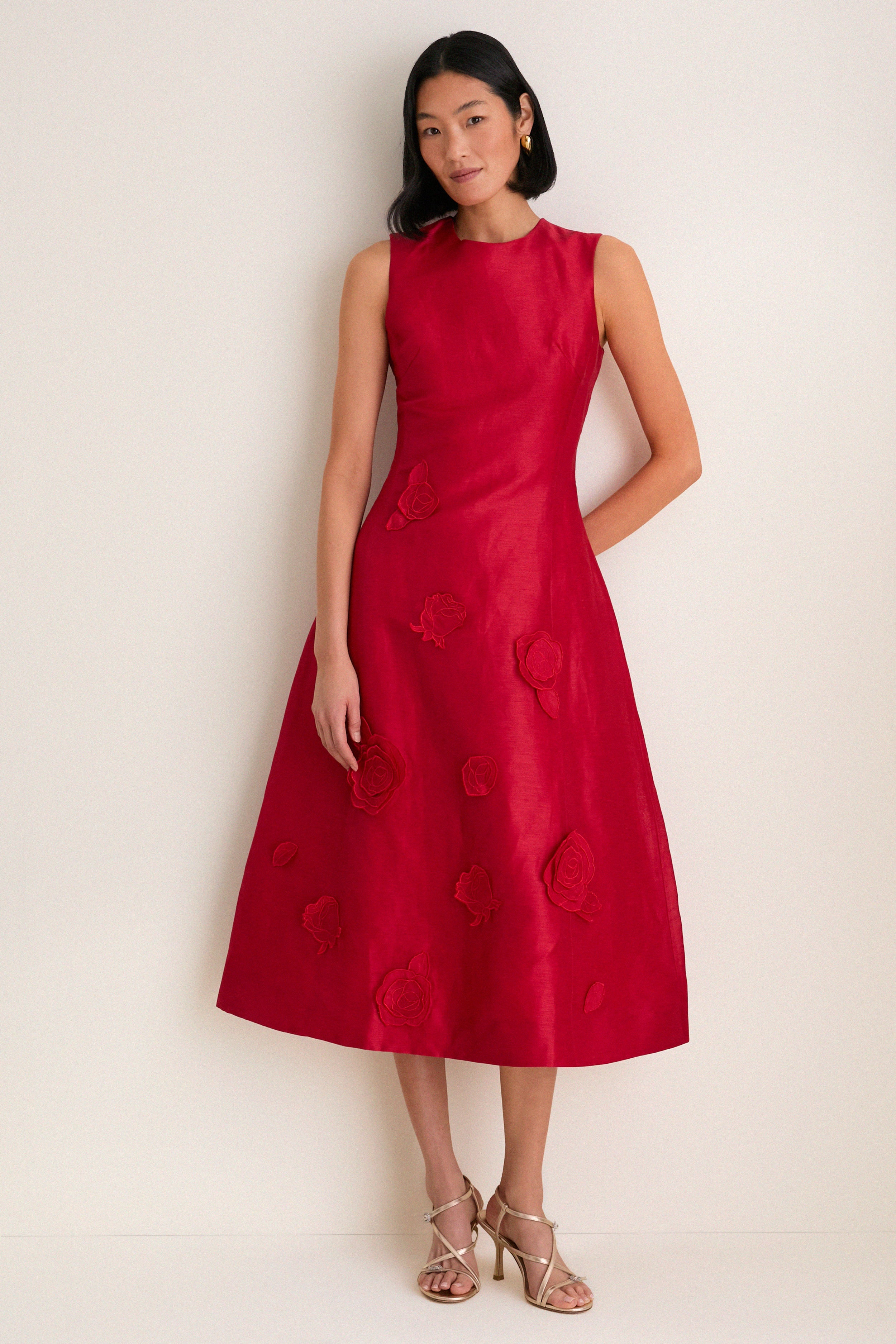 Scarlet Cleo Applique Midi Dress | Tuckernuck (US)