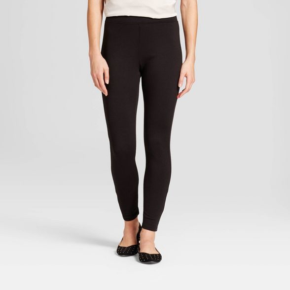 Women's High Waist Ponte Leggings - A New Day™ Black | Target