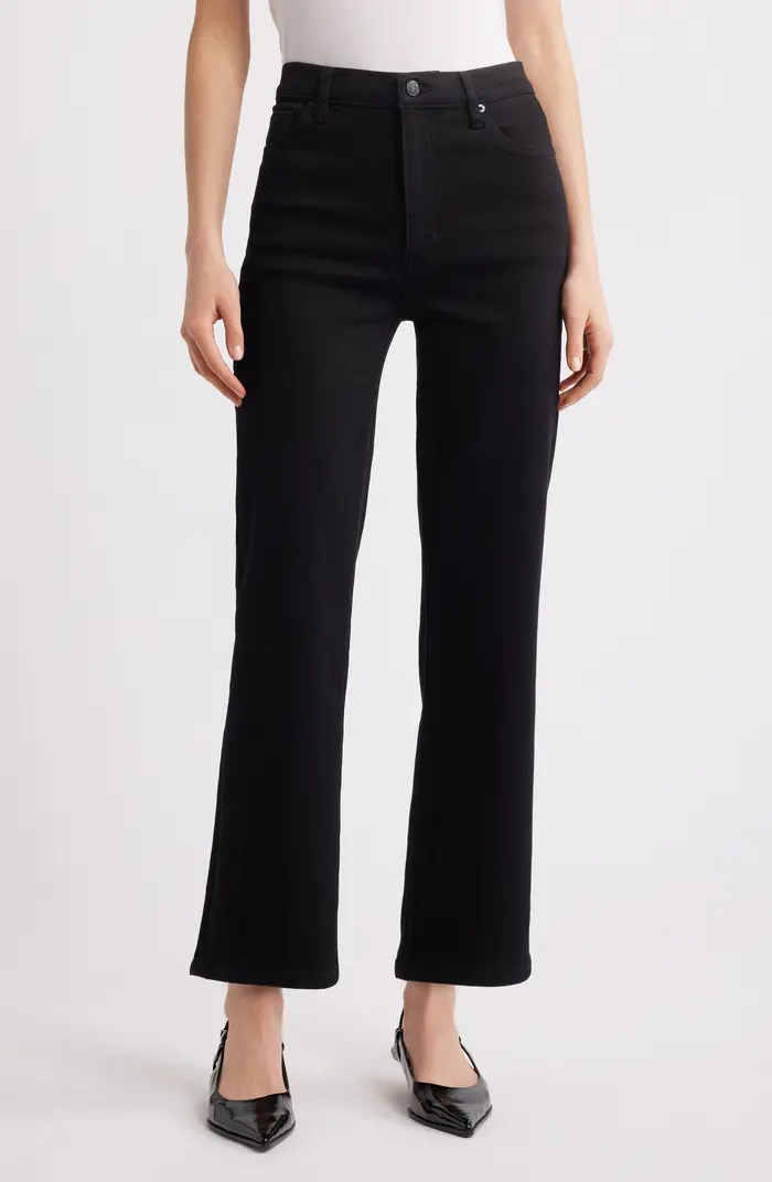 Le Sleek High Waist Ankle Straight Leg Jeans | Nordstrom