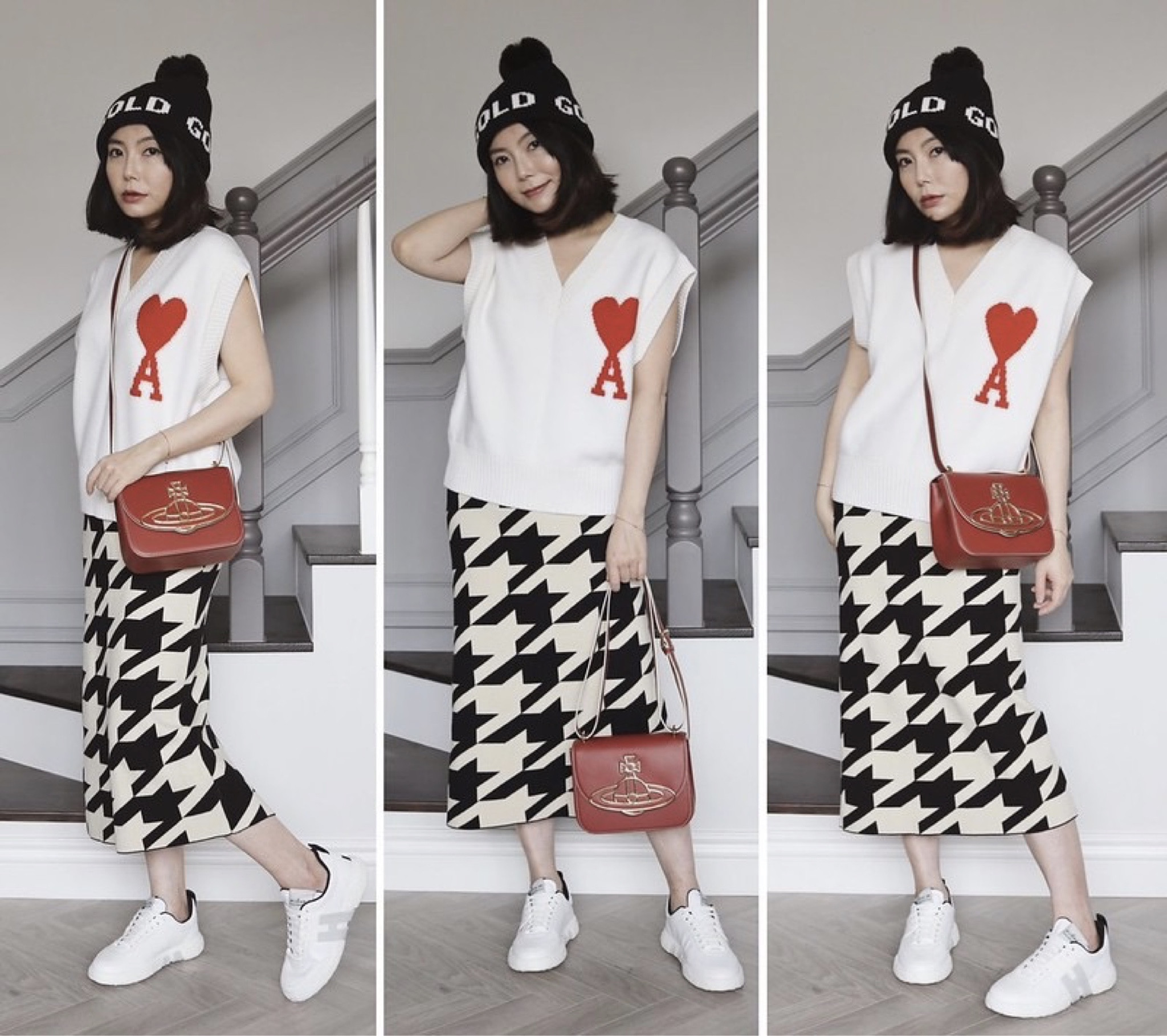 AMI Paris Ami De Coeur logo wool vest，AMI好看的背心補尺碼，我自己穿S，此款比較短，S也是到腰部而已不會蓋臀，75折碼【SPRING25】。
#LTKtaiwan #LTKasia

#LTKstyletip #LTKitbag