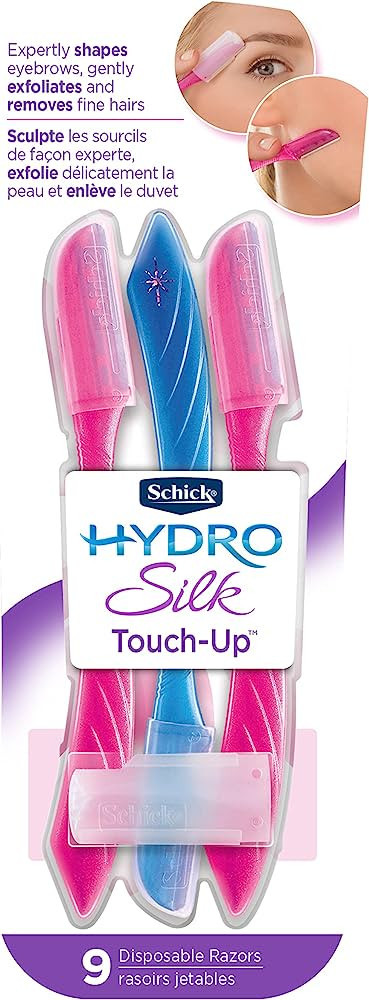 Schick Hydro Silk Touch-Up Exfoliating Dermaplaning Tool, Face & Eyebrow Razor with Precision Cov... | Amazon (US)