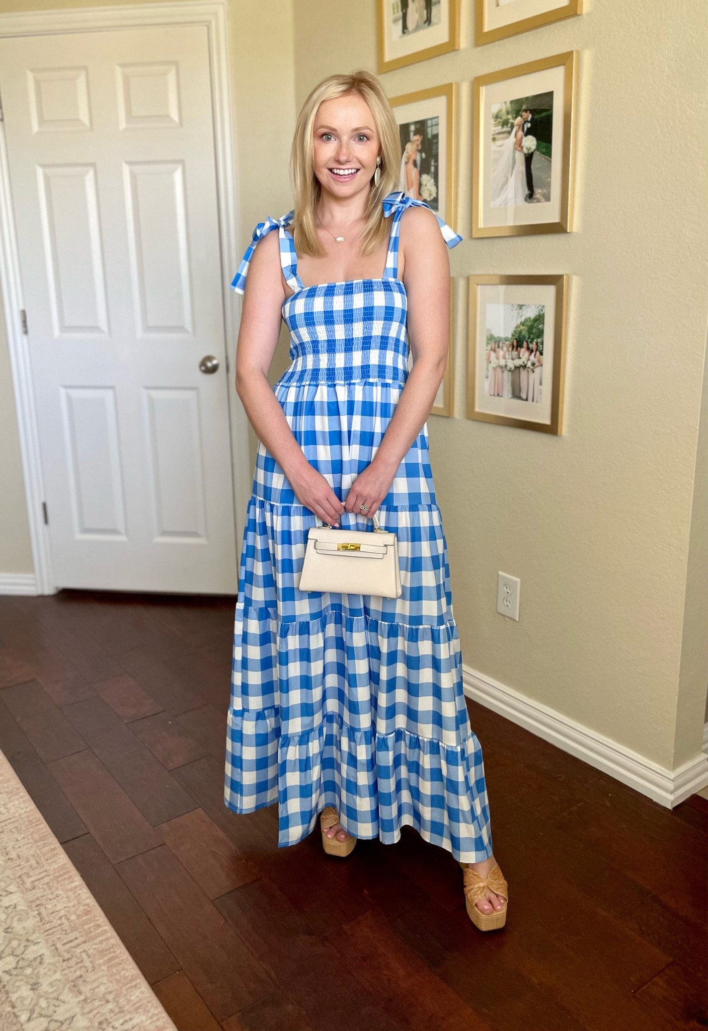 Wearing a small in the dress | gingham dress, maxi dress, amazon dress, sundress, summer dress, blue gingham 

#LTKFind #LTKSeasonal #LTKstyletip