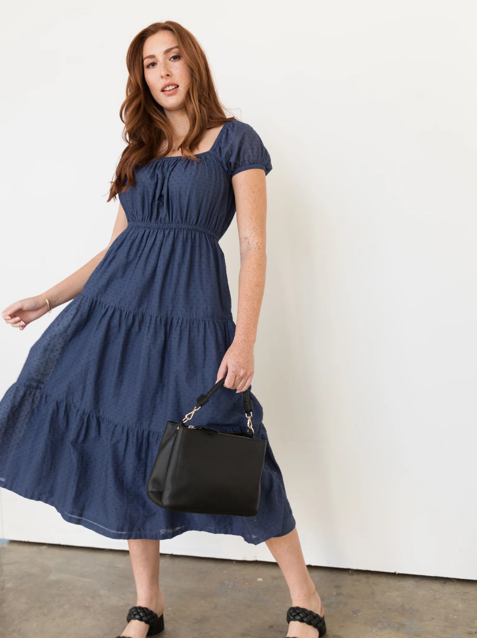 Lizzie Tiered Midi Dress | ABLE