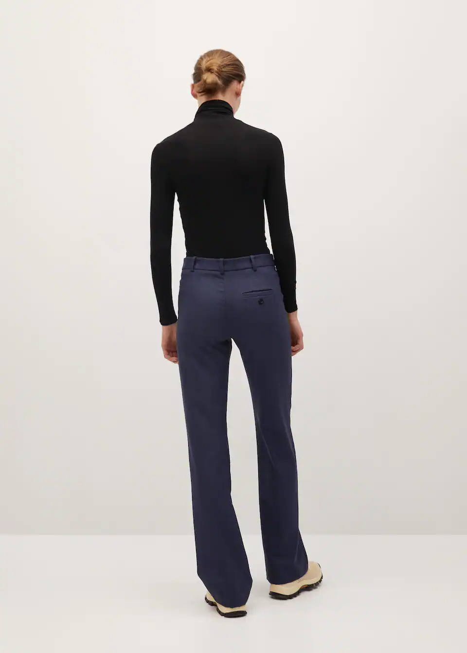 Stand collar t-shirt -  Women | Mango USA | MANGO (US)