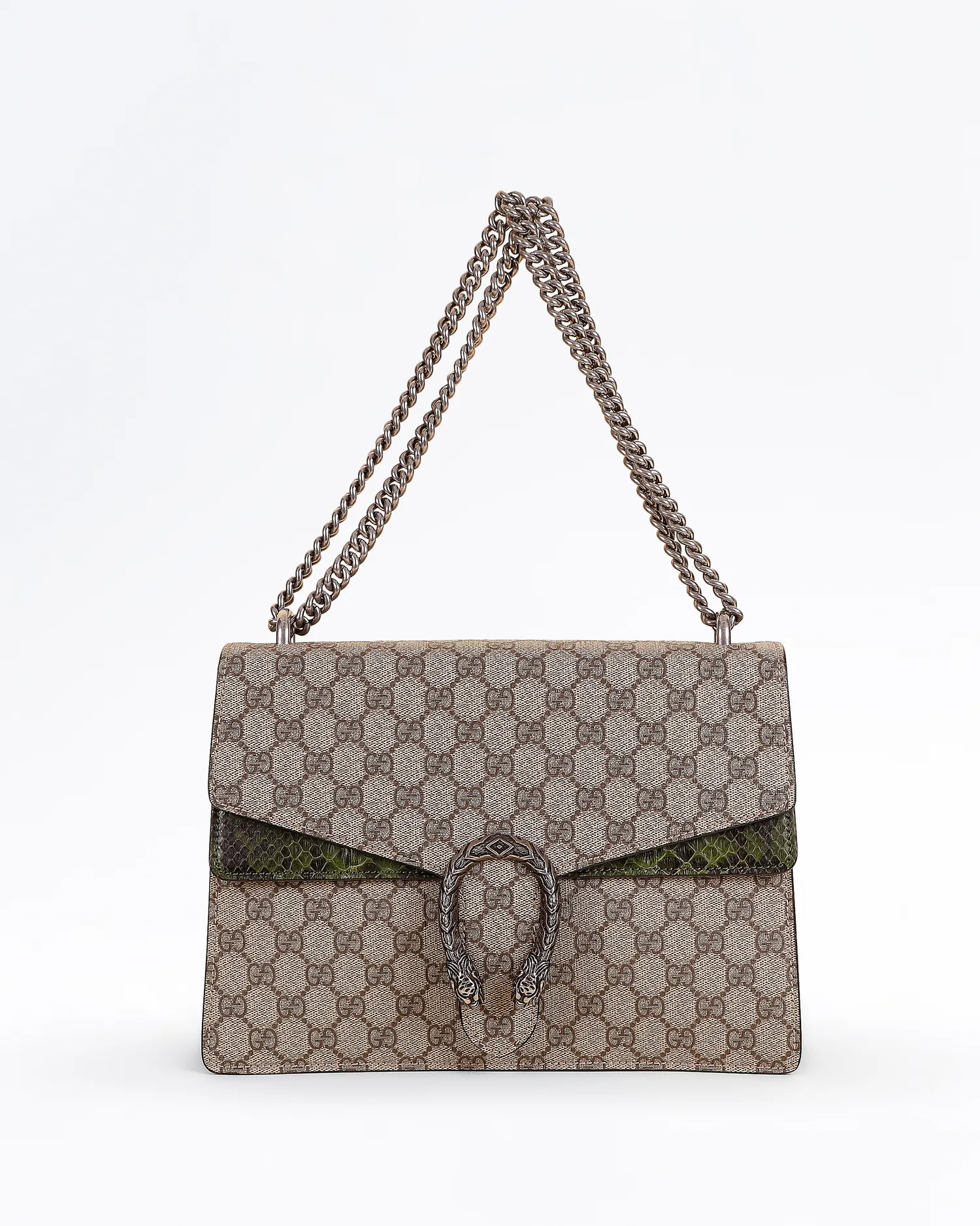 GG Supreme Python Dionysus Medium Shoulder Bag | Vivrelle